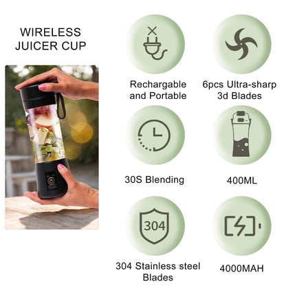 6 Blade Portable USB Juicer